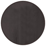 Vidaxl rug around 60 cm bamboo dark brown