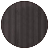 Vidaxl vloerkleed rond 60 cm bamboe donkerbruin