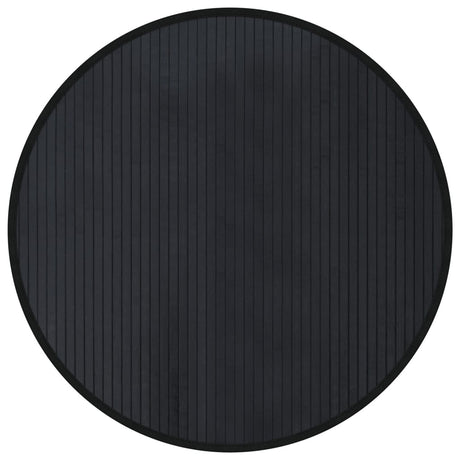 Vidaxl vloerkleed rond 80 cm bamboe zwart