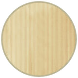 Vidaxl vloerkleed rond 100 cm bamboe lichtnaturel