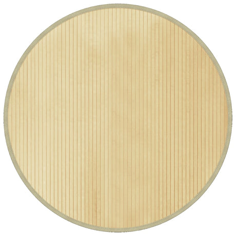 Vidaxl vloerkleed rond 100 cm bamboe lichtnaturel