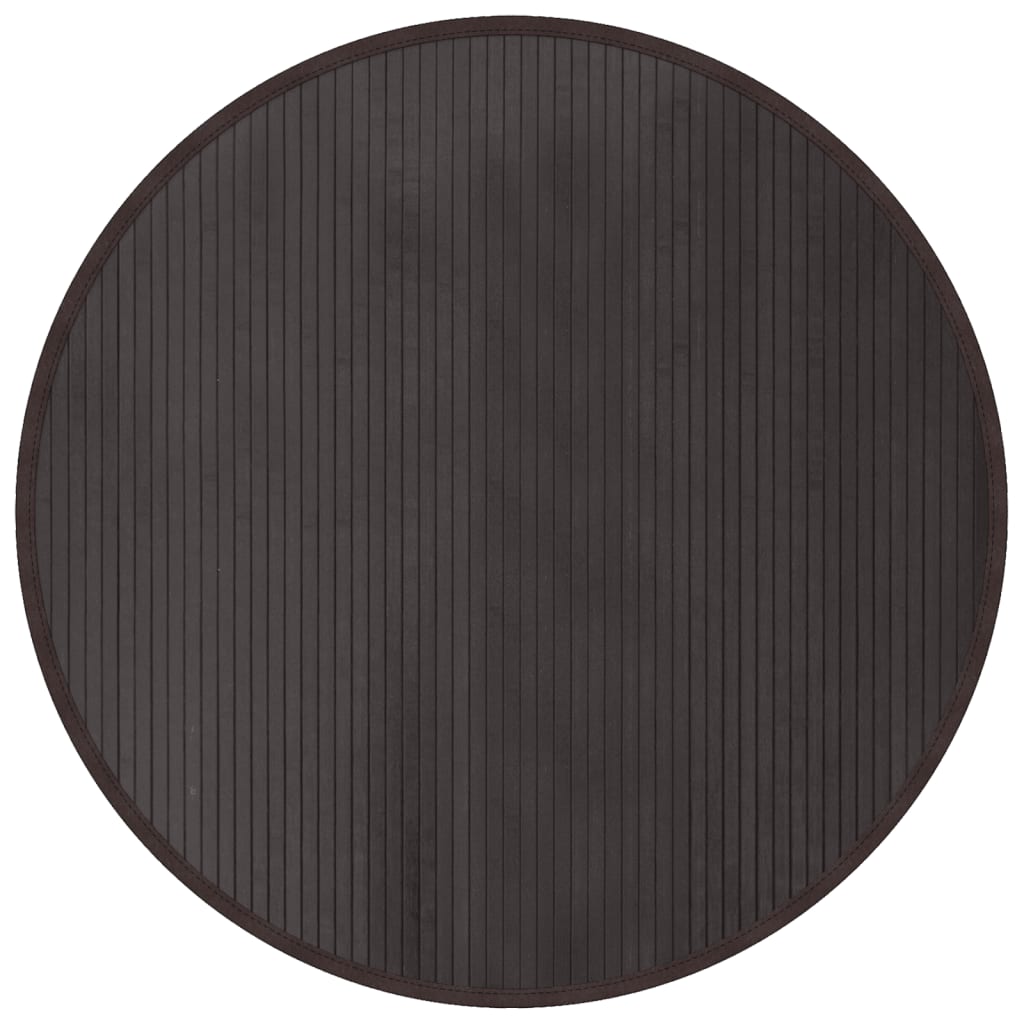 Tapis Vidaxl autour de 100 cm BAMBO Dark Brown