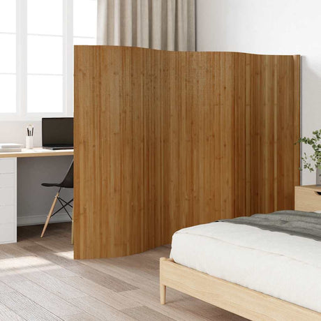 Vidaxl kamerscherm breedte 400 cm hoogte 165 cm bamboe bruin