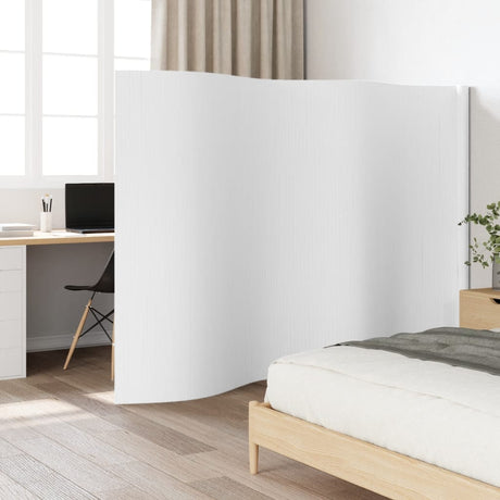Vidaxl kamerscherm breedte 400 cm hoogte 165 cm bamboe wit