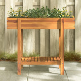 Vidaxl plantenbak verhoogd 90x30x75 cm massief acaciahout