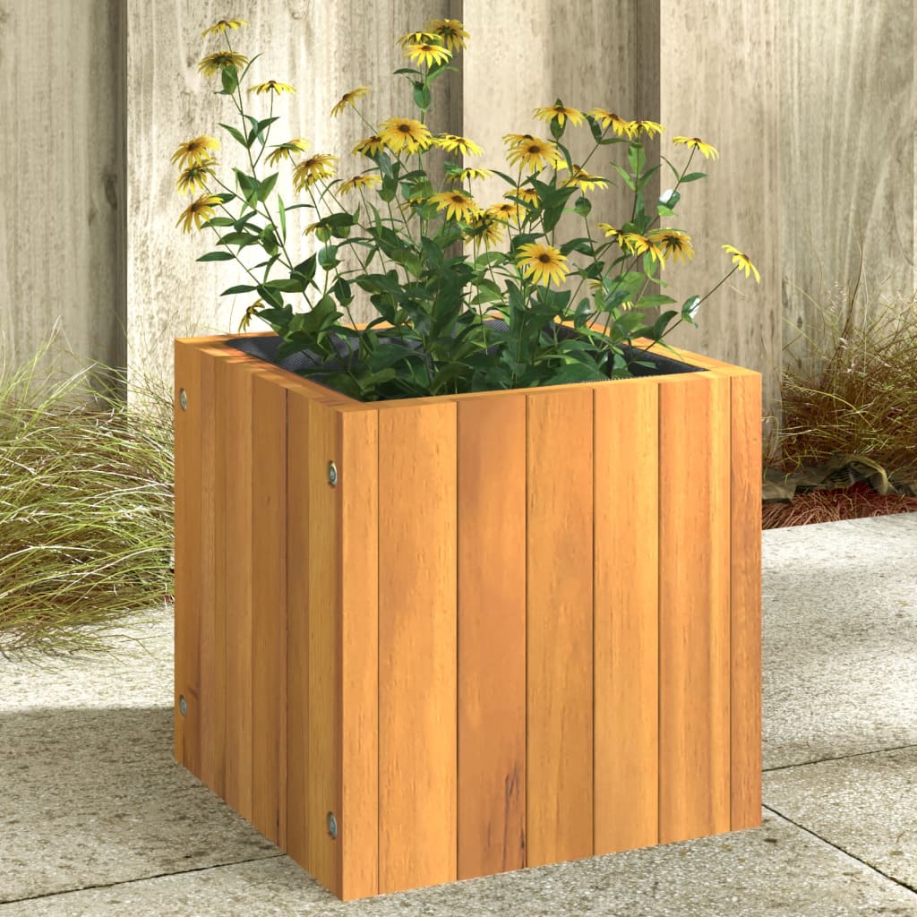 Vidaxl Planter 25x25x25 cm Trdna akaciacija