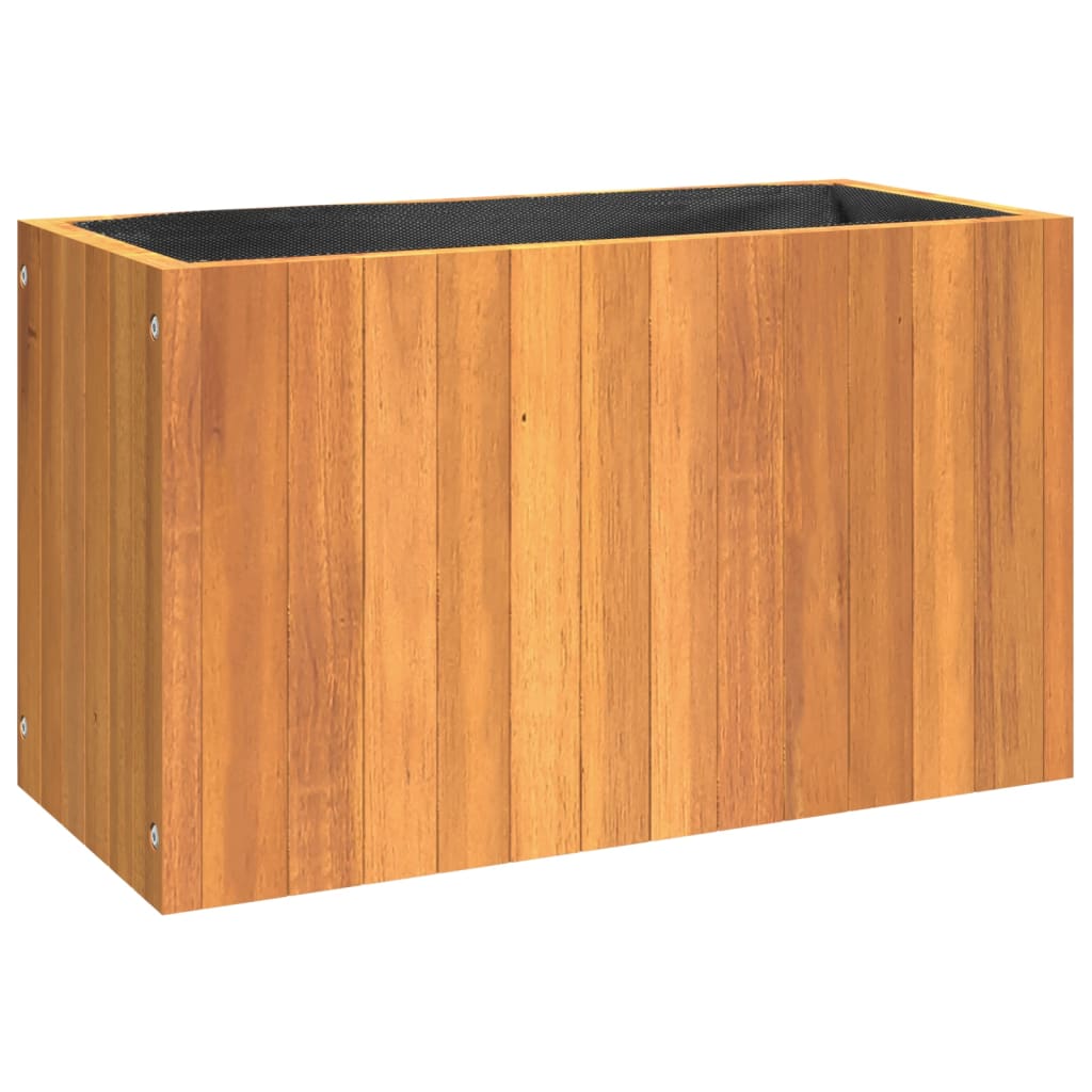 Vidaxl Planter 59x27.5x35 cm Solid Acaciahout