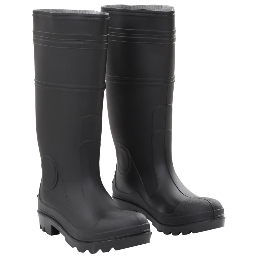 Botas de lluvia Vidaxl tamaño 38 PVC Negro