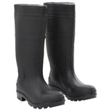 Vidaxl Rain Boots Taille 38 PVC Black