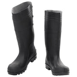 Vidaxl Rain Boots Taille 38 PVC Black