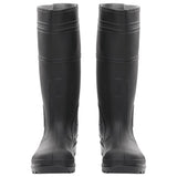 Vidaxl Rain Boots Taille 38 PVC Black