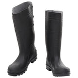 Vidaxl Rain Boots Taille 39 PVC Black