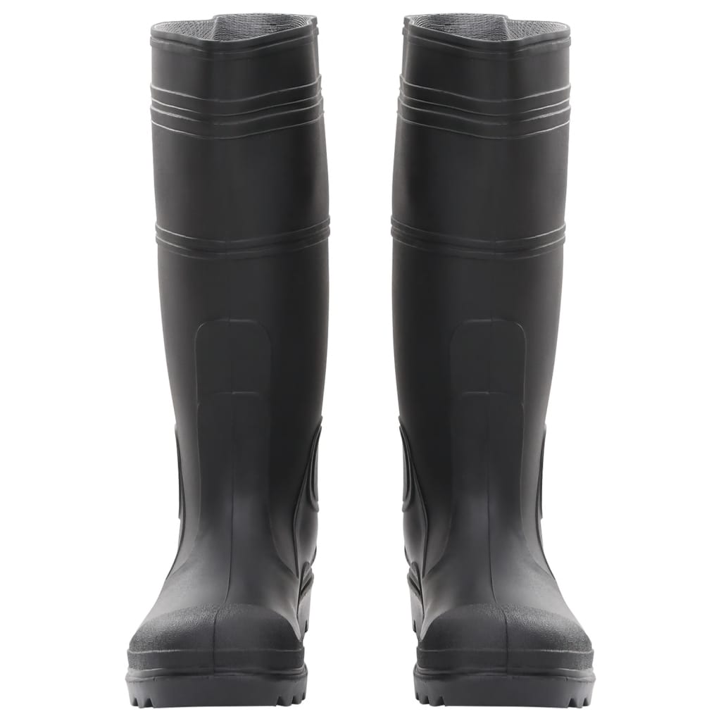 Vidaxl Rain Boots Taille 39 PVC Black