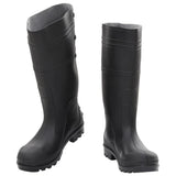 Vidaxl Rain Boots Taille 40 PVC Black