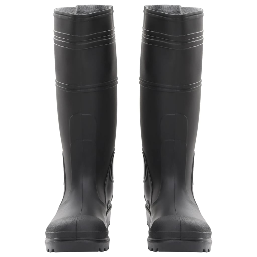 Vidaxl Rain Boots Taille 40 PVC Black