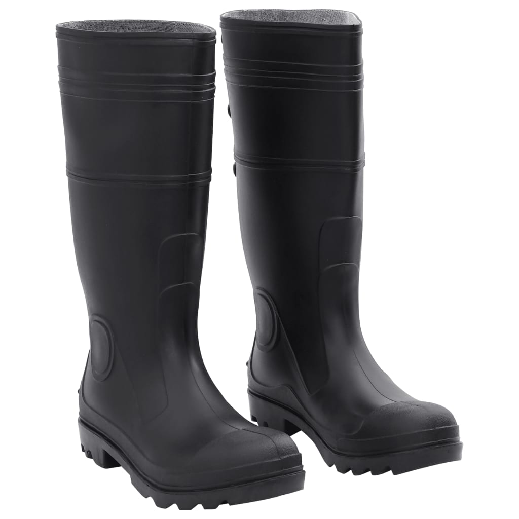 Botas de lluvia Vidaxl tamaño 42 PVC Negro