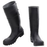 Vidaxl Rain Boots Taille 42 PVC Black