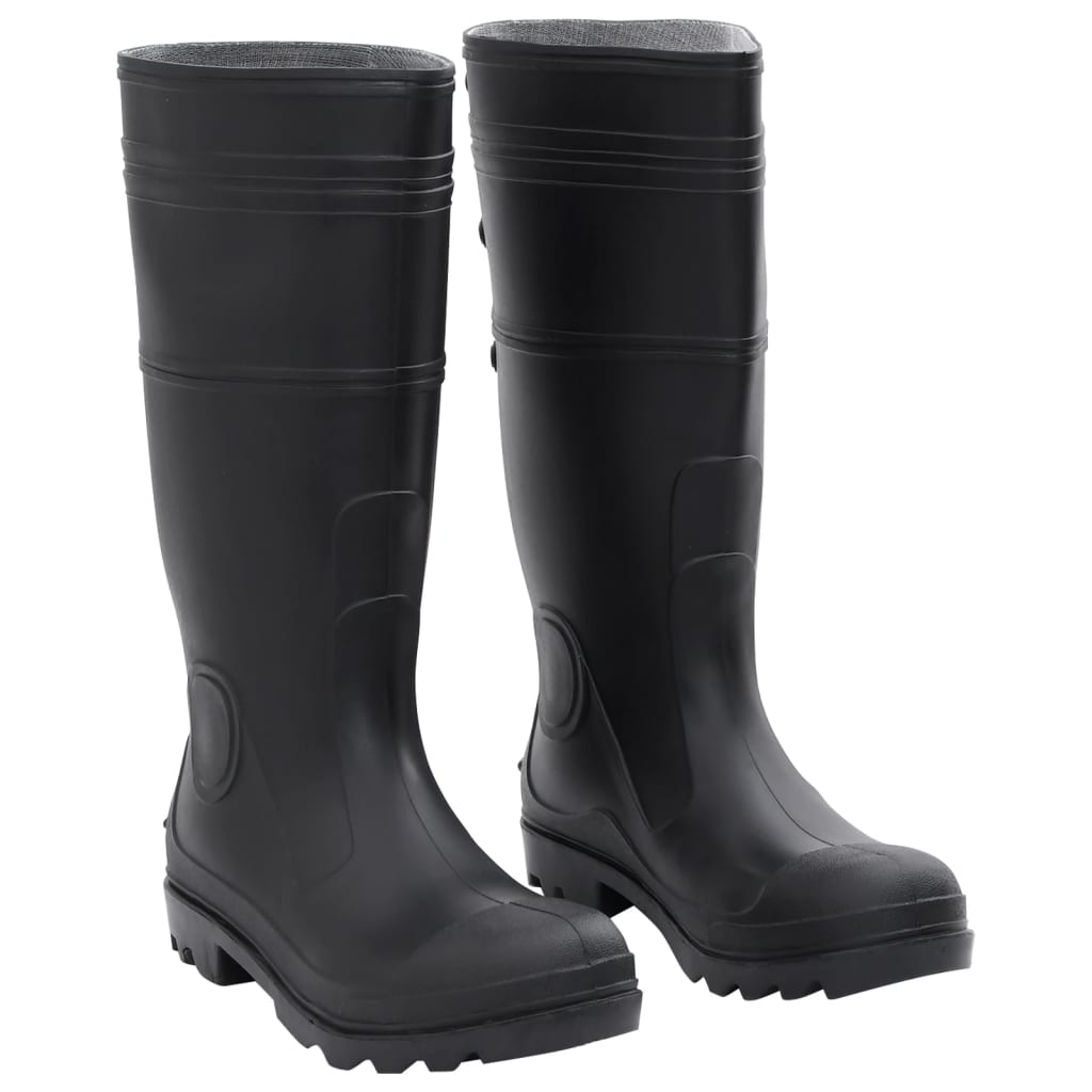 Vidaxl Rainboots Size 43 PVC Black