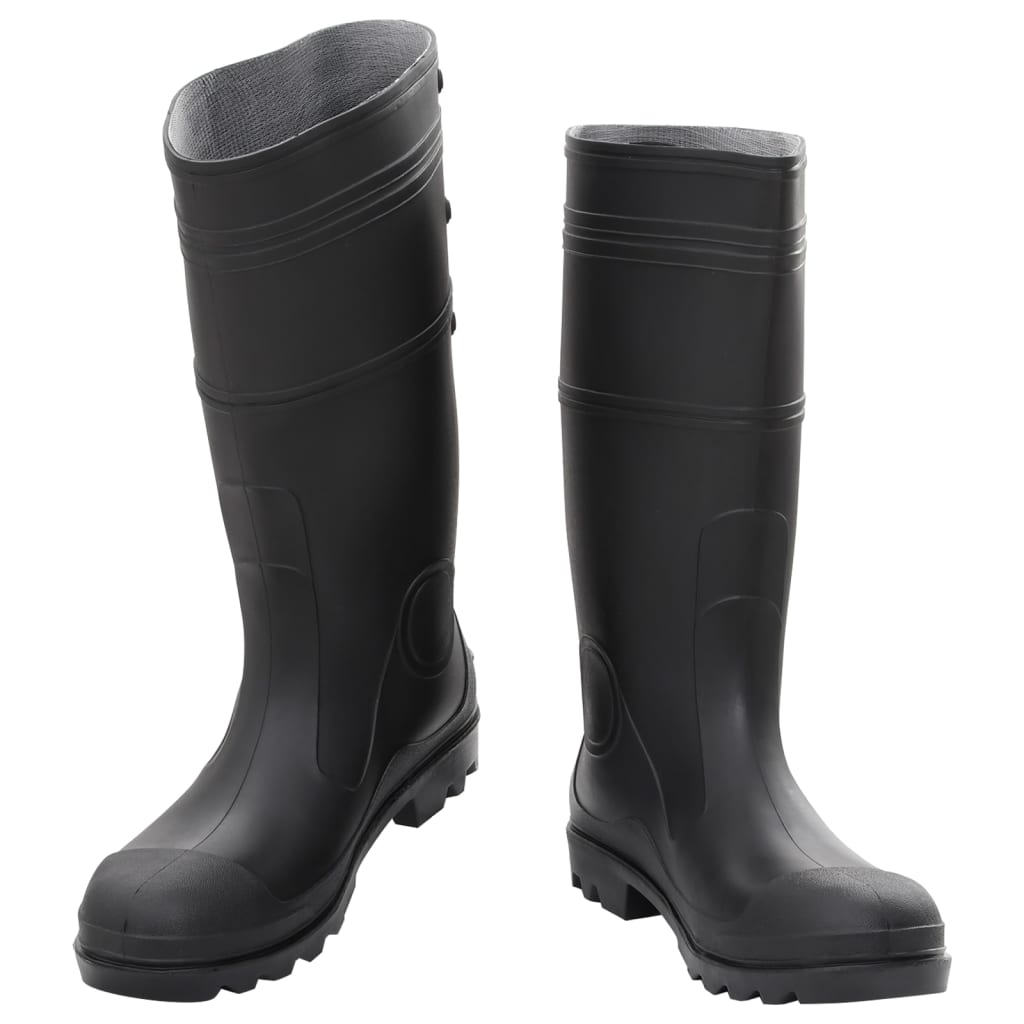 Vidaxl Rain Boots Taille 45 PVC Black