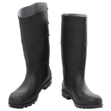 Botas de lluvia Vidaxl tamaño 45 PVC Negro