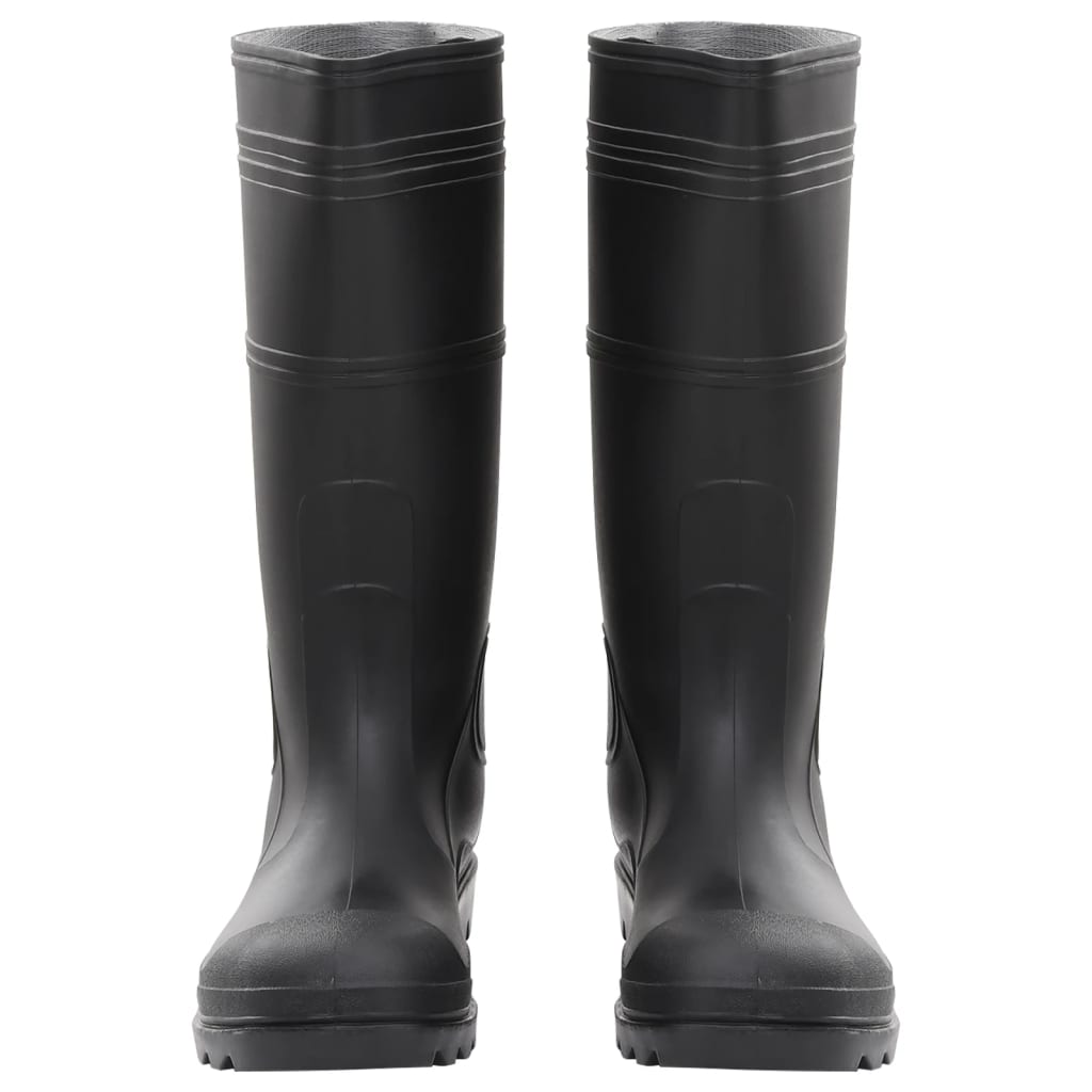 Vidaxl Rain Boots Taille 45 PVC Black