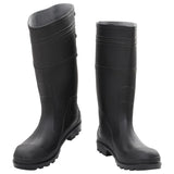 Vidaxl Rain Boots Taille 46 PVC Black