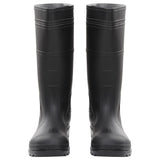 Botas de lluvia Vidaxl tamaño 46 PVC Negro