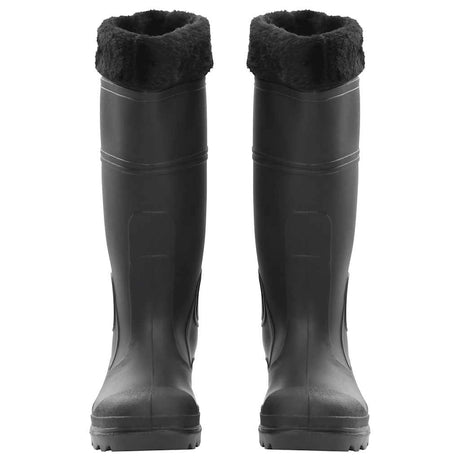 Vidaxl regenlaarzen met verwijderbare sokken maat 38 pvc zwart