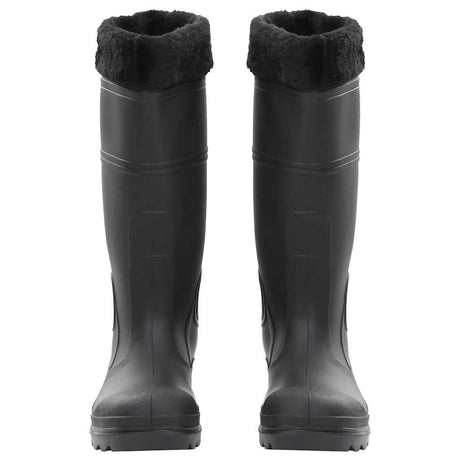 Vidaxl regenlaarzen met verwijderbare sokken maat 39 pvc zwart