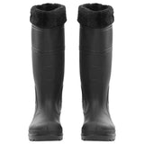 Vidaxl regenlaarzen met verwijderbare sokken maat 40 pvc zwart