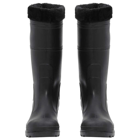 Vidaxl regenlaarzen met verwijderbare sokken maat 43 pvc zwart