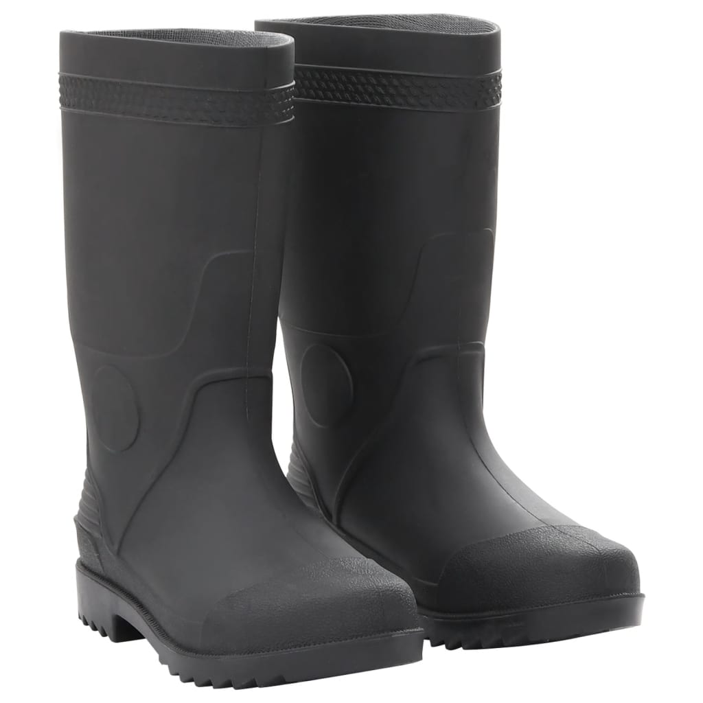 Vidaxl Rain Boots Taille 38 PVC Black