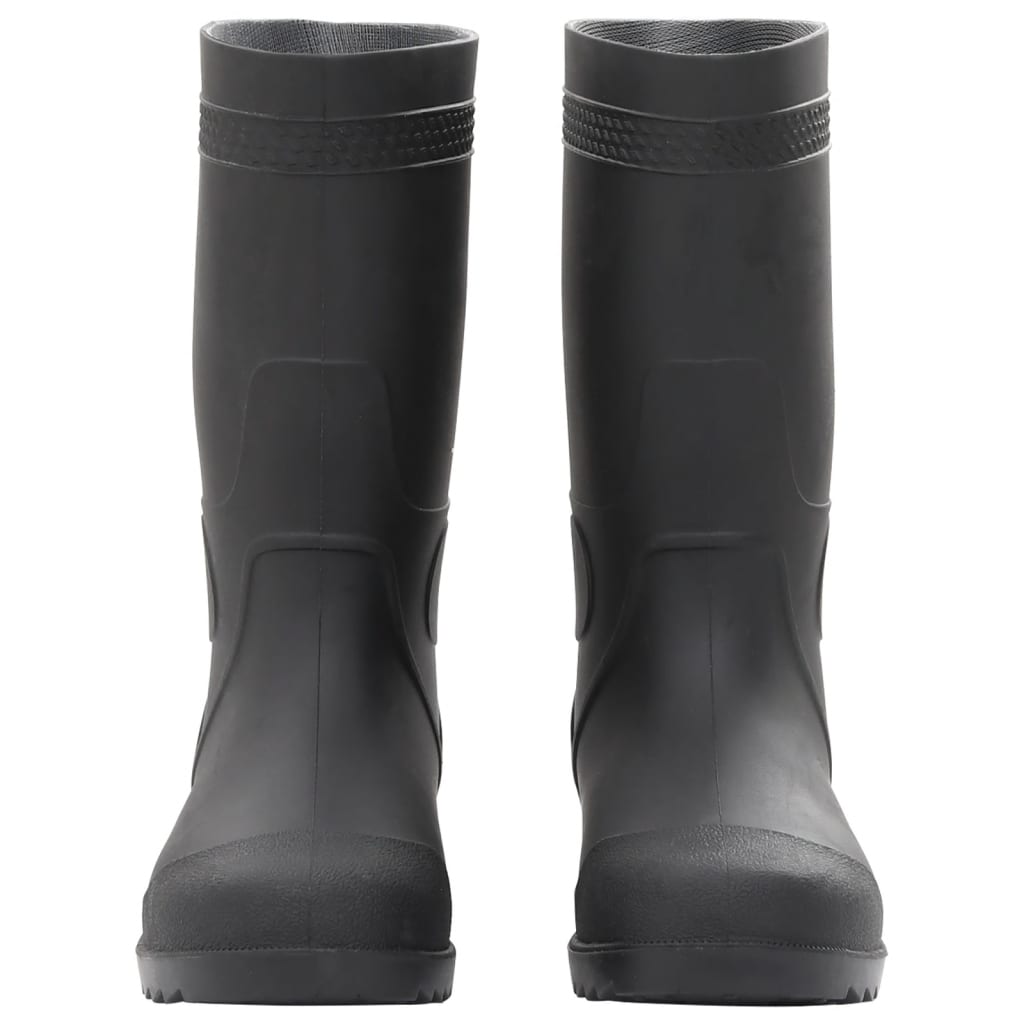 Vidaxl Rain Boots Taille 38 PVC Black