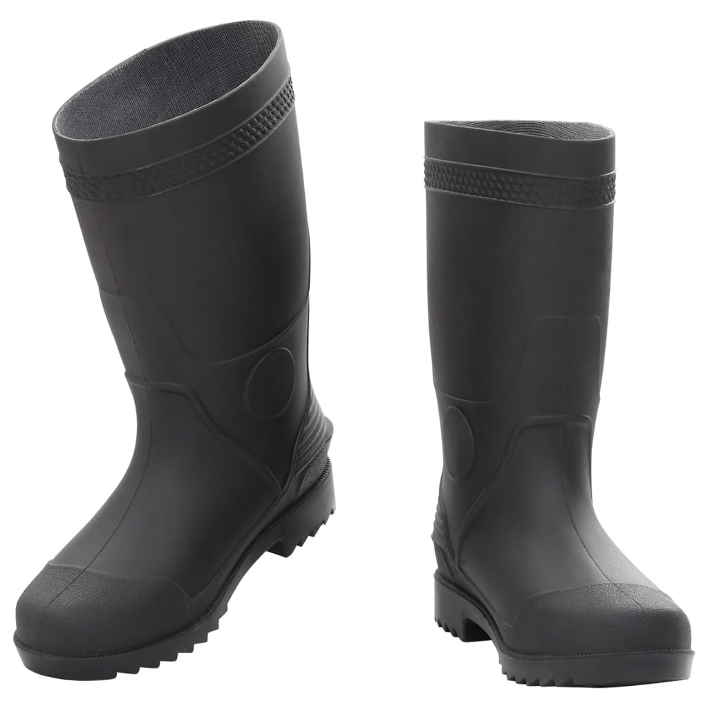 Vidaxl Rain Boots Taille 39 PVC Black