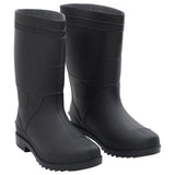 Vidaxl Rain Boots Taille 42 PVC Black