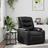 Vidaxl fauteuil verstelbaar kunstleer zwart
