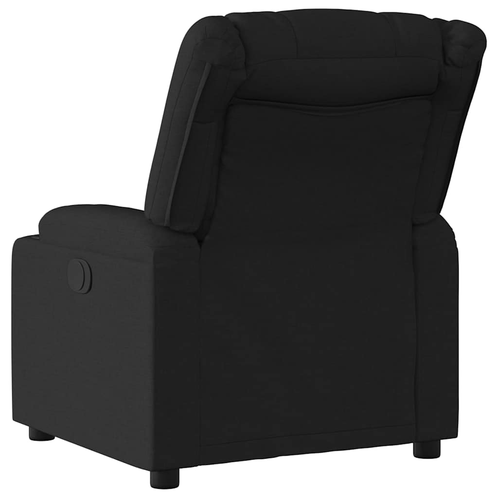 Vidaxl fauteuil verstelbaar stof zwart