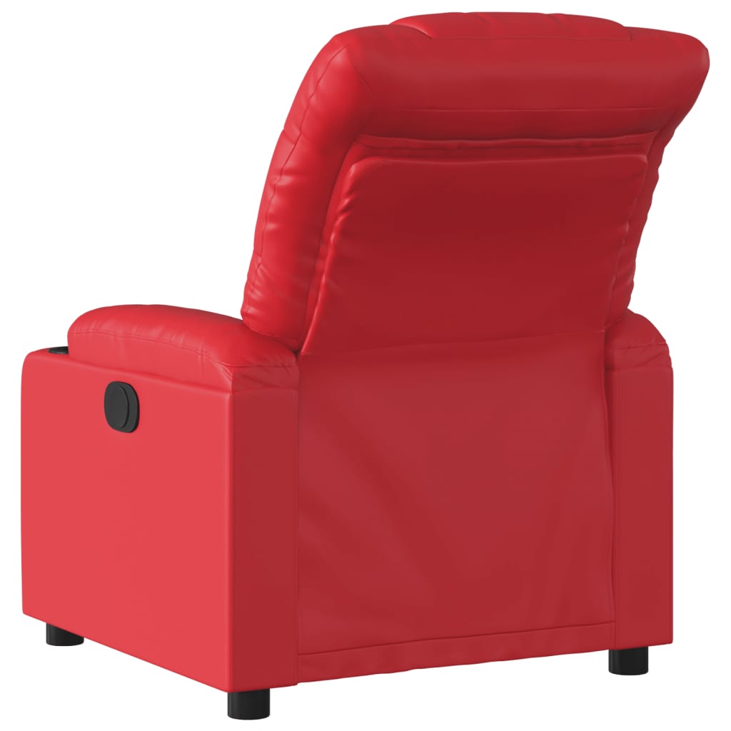 Vidaxl fauteuil verstelbaar kunstleer rood