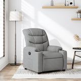 Vidaxl fauteuil verstelbaar stof lichtgrijs