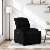 Vidaxl fauteuil verstelbaar stof zwart