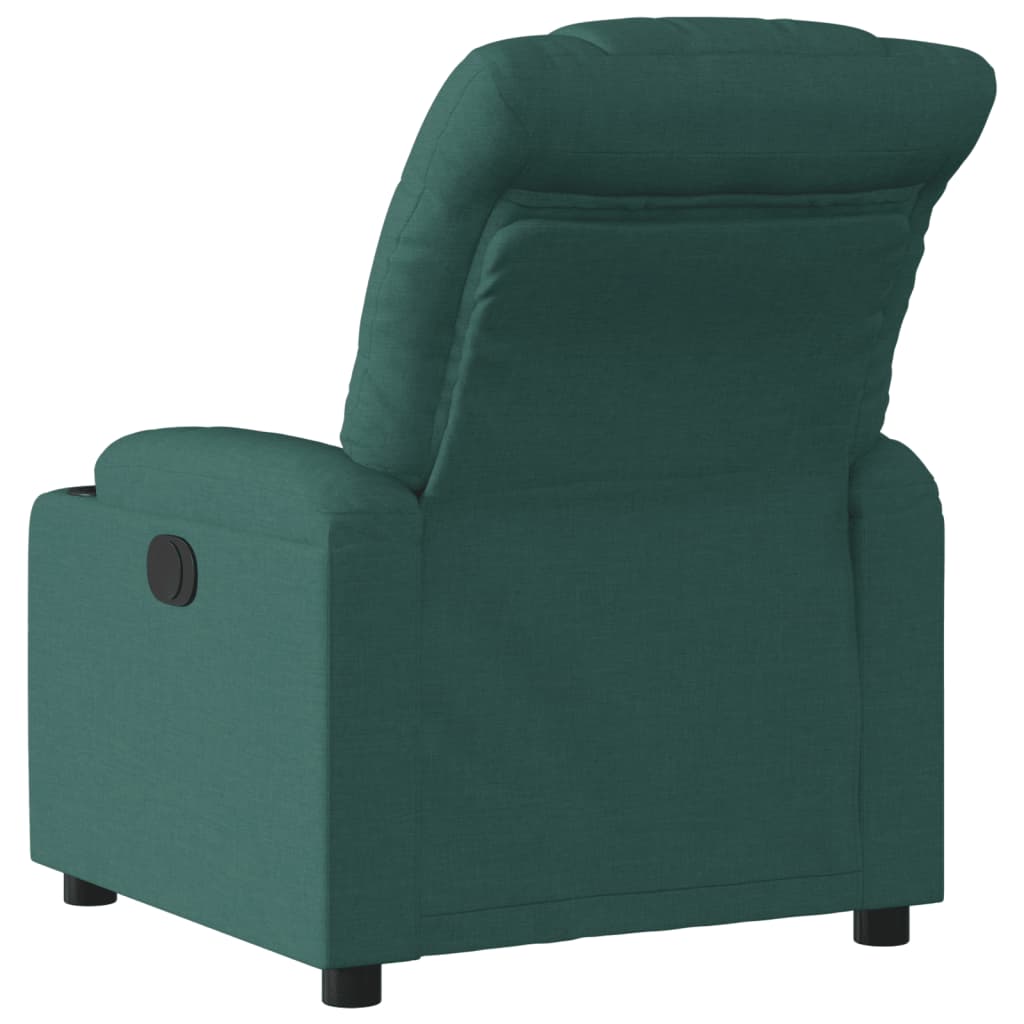 Vidaxl fauteuil verstelbaar stof donkergroen