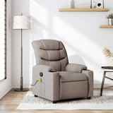 Vidaxl massagestoel verstelbaar stof taupe