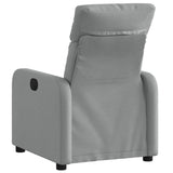 Vidaxl fauteuil verstelbaar stof lichtgrijs