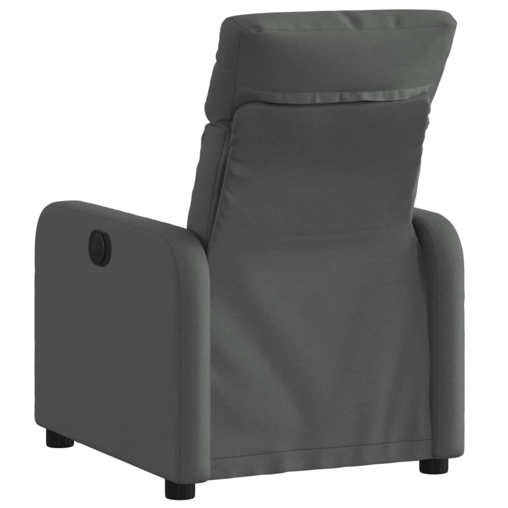 Vidaxl fauteuil verstelbaar stof donkergrijs