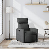 Vidaxl fauteuil verstelbaar stof donkergrijs