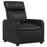 Vidaxl fauteuil verstelbaar kunstleer zwart