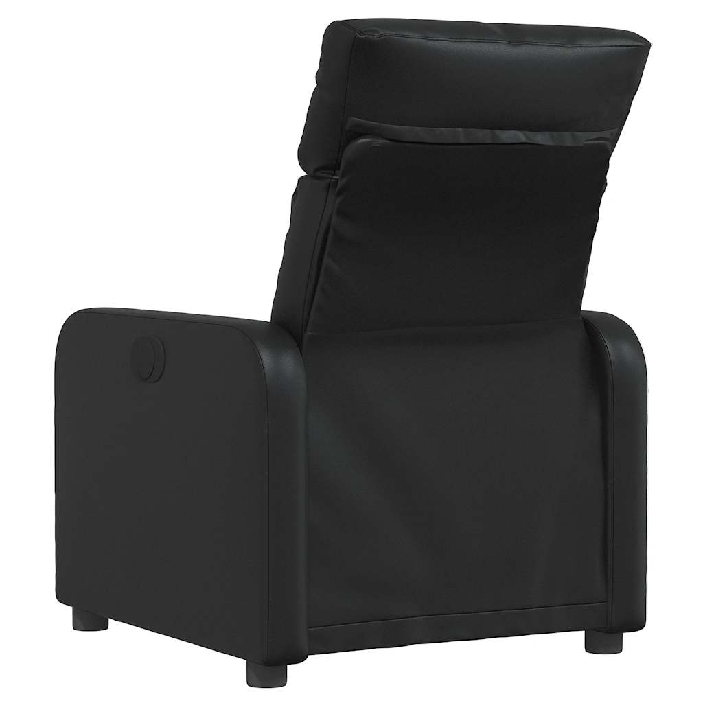 Vidaxl fauteuil verstelbaar kunstleer zwart