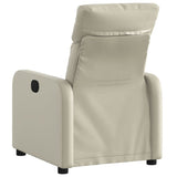 Vidaxl fauteuil verstelbaar kunstleer crèmekleurig
