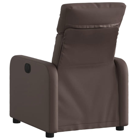 Vidaxl fauteuil verstelbaar kunstleer bruin