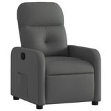 Vidaxl fauteuil verstelbaar stof donkergrijs